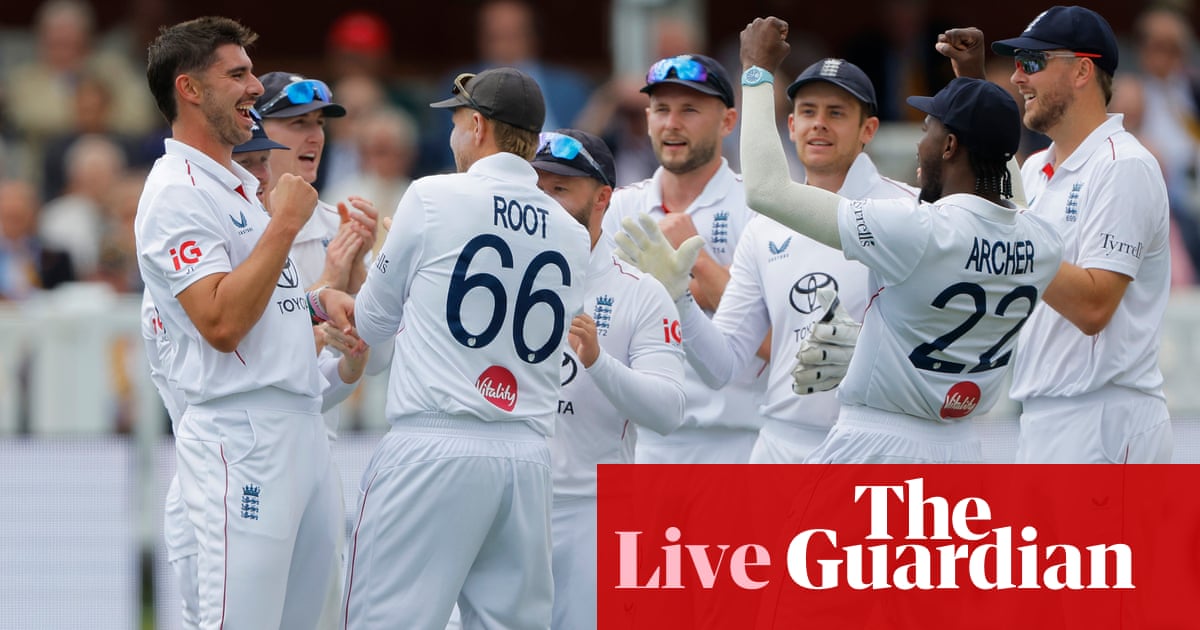 England v Pakistan: second men’s cricket Test, day two – live