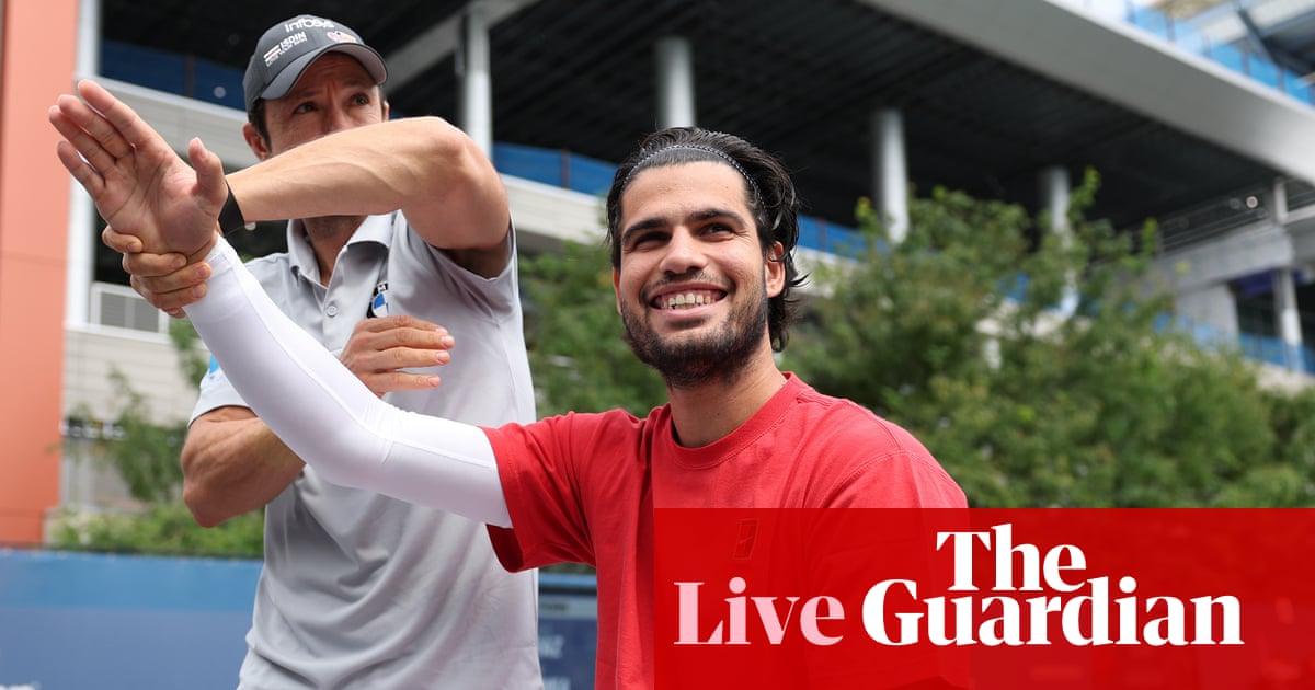 US Open 2026: Alcaraz and Sabalenka enter fray on day two after Djokovic shock – live