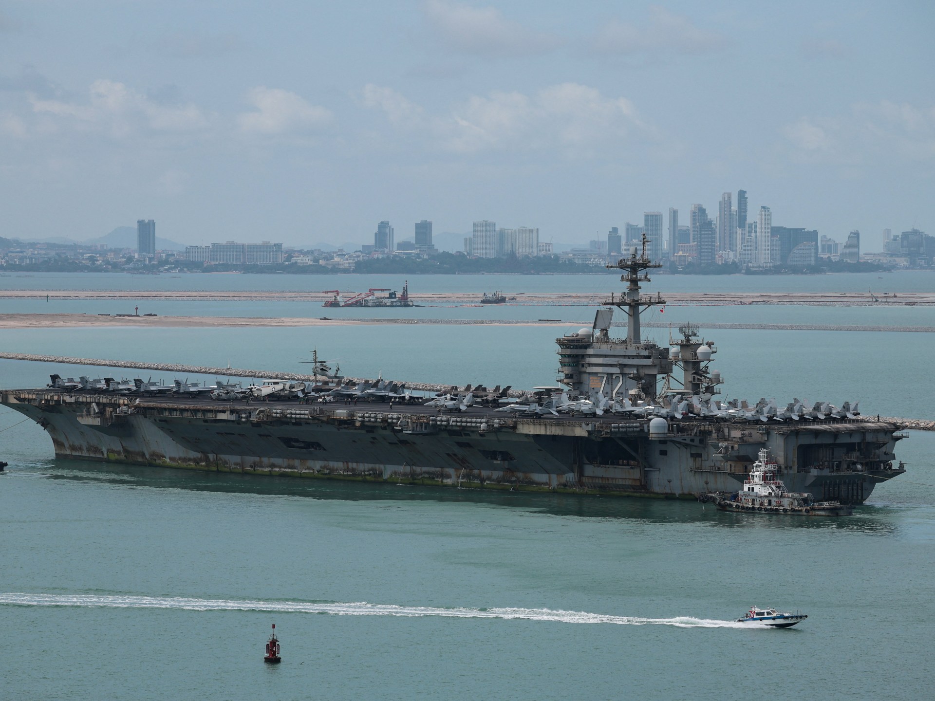 USS Abraham Lincoln reaches Thailand after 9 months at sea