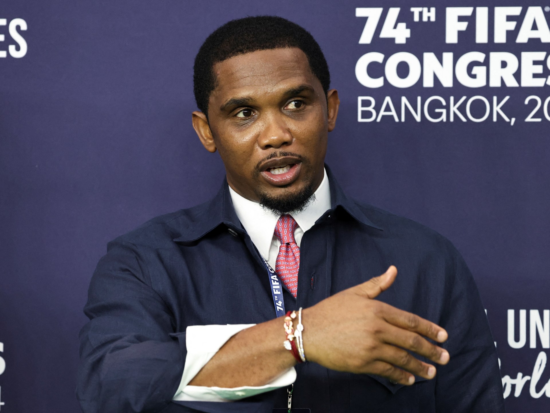 Eto’o calls on African football federations to support FIFA chief Infantino