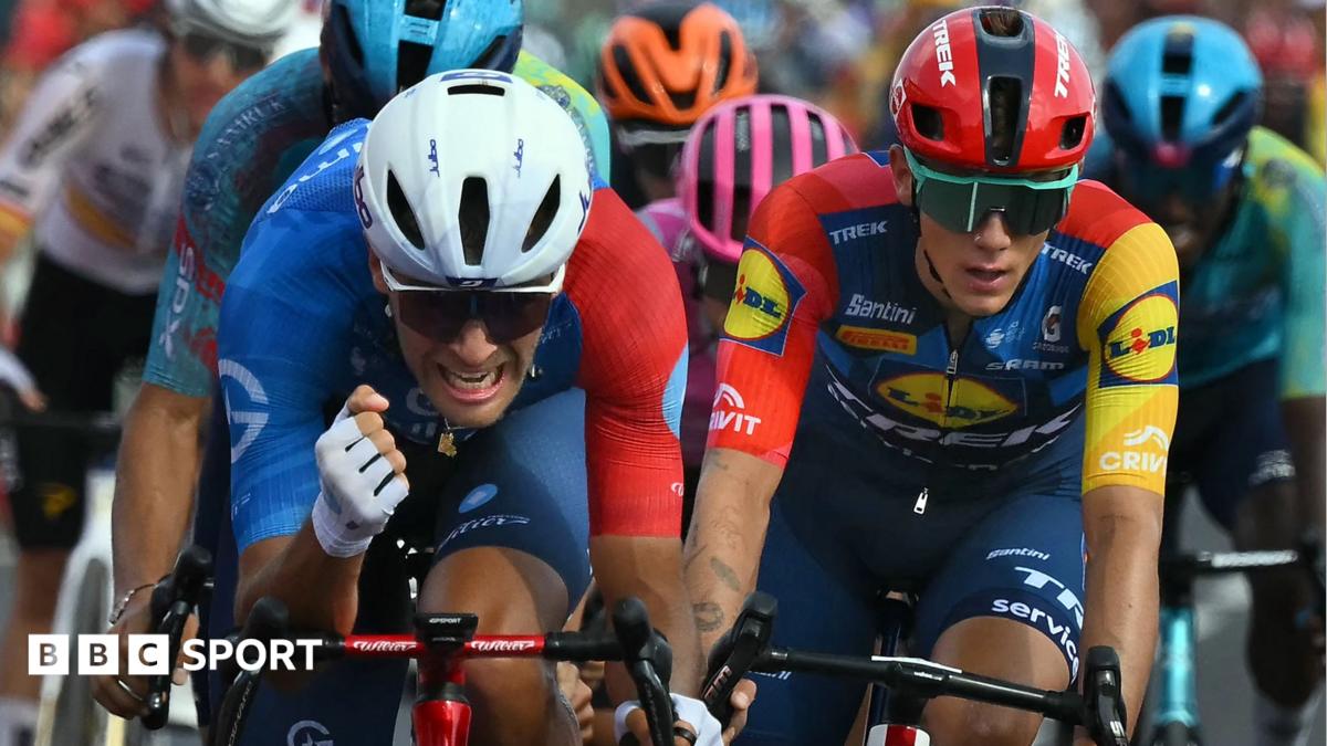 Tronchon edges thrilling sprint to win Vuelta stage 10