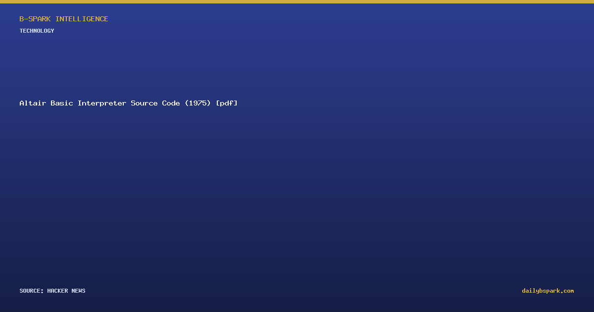 Altair Basic Interpreter Source Code (1975) [pdf]