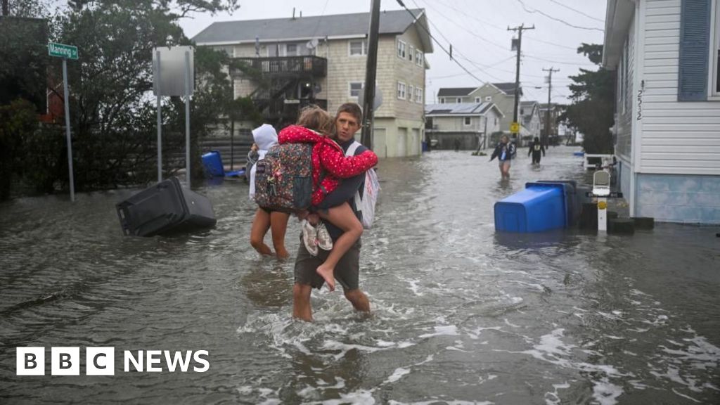 Nor'easter storm brings coastal flooding, as New York and New Jersey declare emergency – BBC