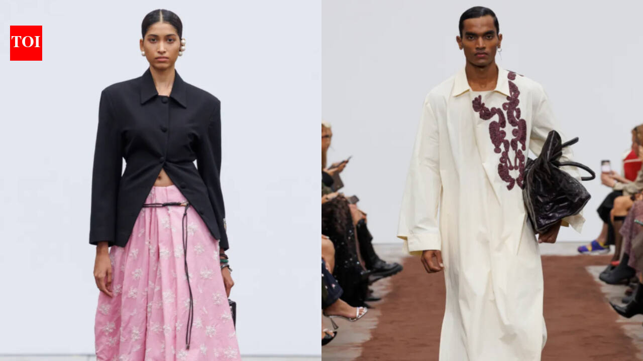 Dhruv Kapoor brings India to Milan Fashion Week: Lungis, sarees and sportswear get a bold SS27 makeover – timesofindia.indiatimes.com