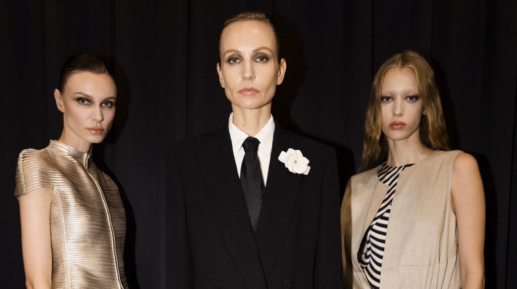 Backstage at Giorgio Armani Spring 2027 Ready-to-Wear Collection