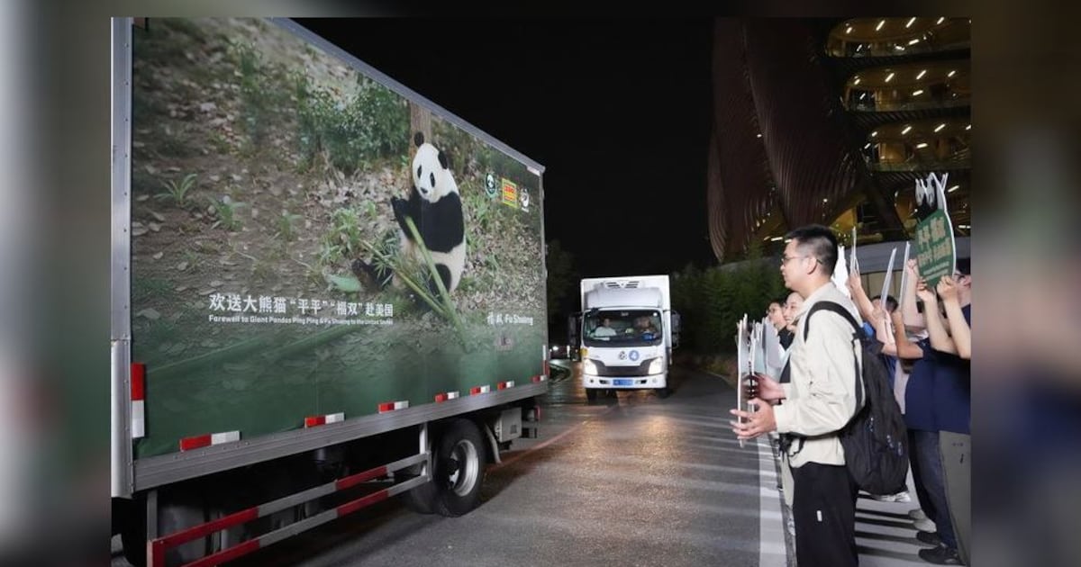 2 giant pandas arrive in Atlanta under a US-China government agreement – WHIO TV