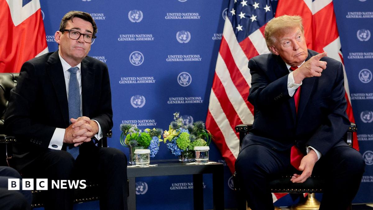 Trump says he can do business with Burnham but criticises 'terrible' Chagos deal – BBC