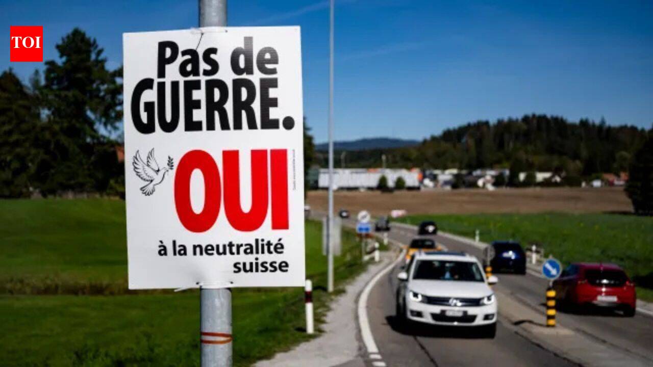 70% Swiss say no: Switzerland rejects push for tighter neutrality amid Russia tensions – The Times of India