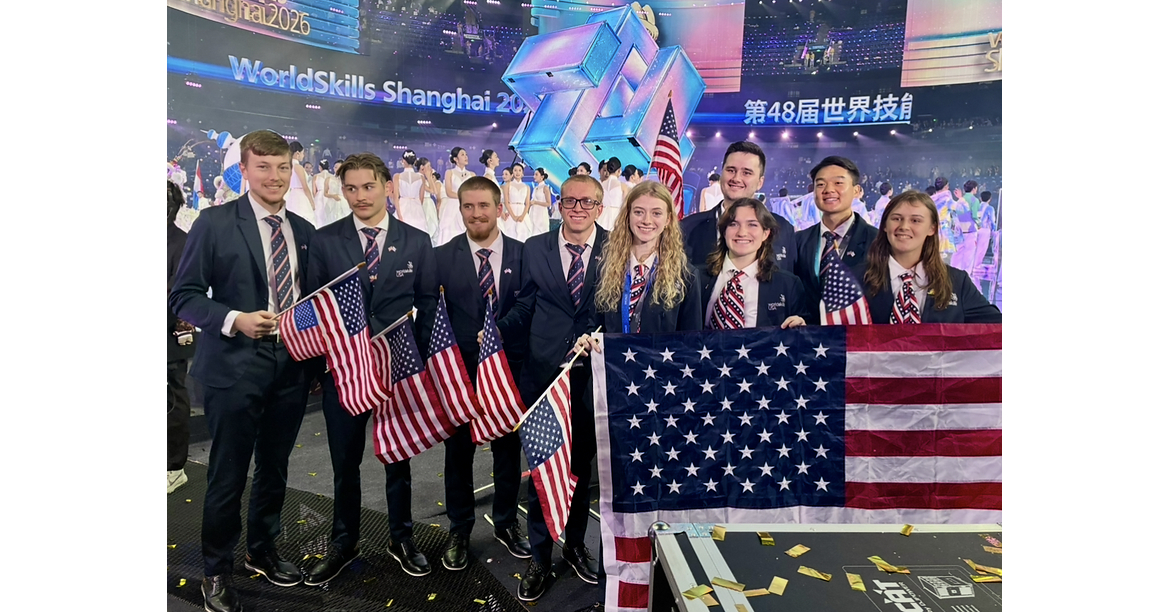 WorldSkills USA Team shines in Shanghai, earns honors at the 'Olympics of Skilled Trades' – PR Newswire