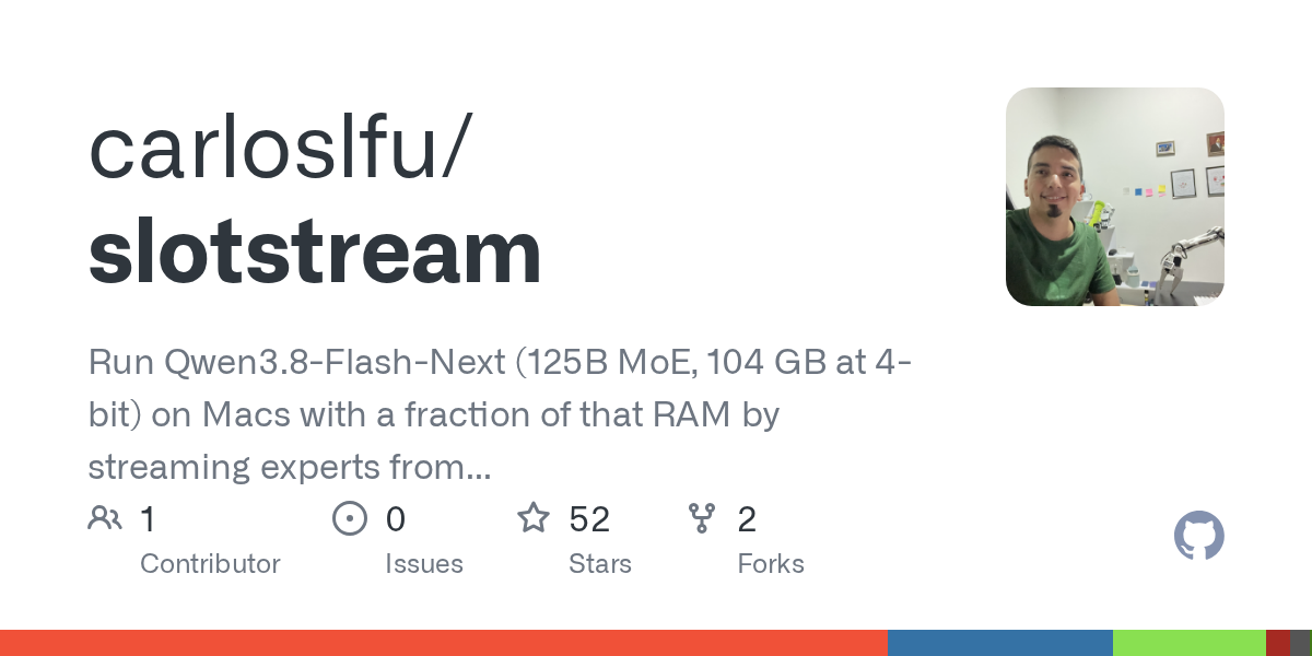 Show HN: Running 104GB Qwen3.8-Flash-Next on 48GB Mac with at ~12 tok/s