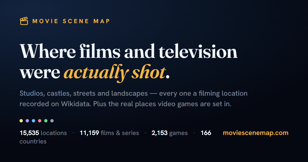 Movie Scene Map – 13,312 films, series, games, anime and manga