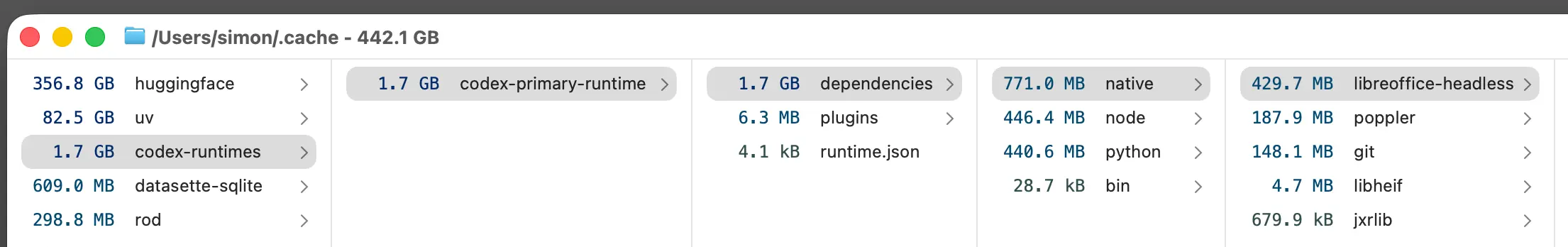 The ChatGPT/Codex app bundles a full copy of LibreOffice