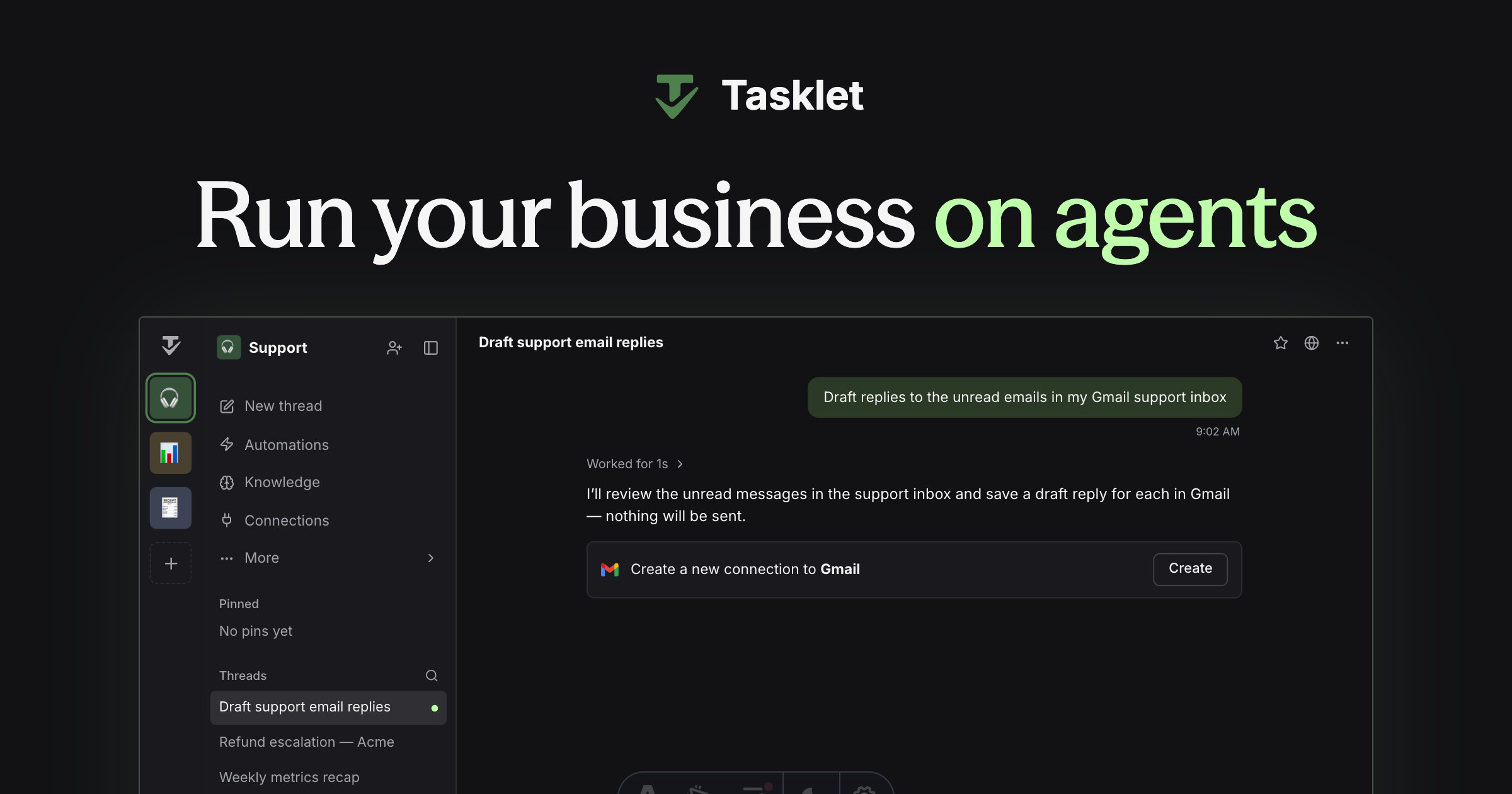 Tasklet (YC P26) Is Hiring a Customer Success Engineer