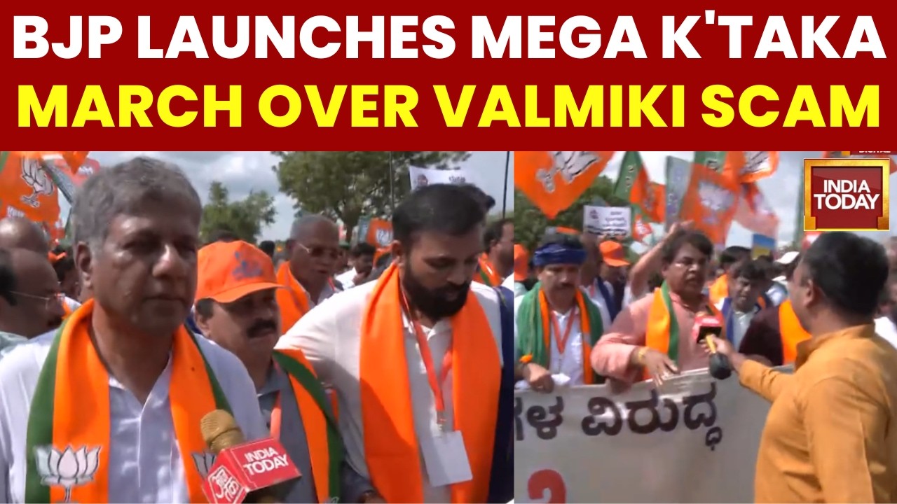 Karnataka BJP Begins 10-Day Padayatra Against Congress Over Corruption & Valmiki Board Scam
