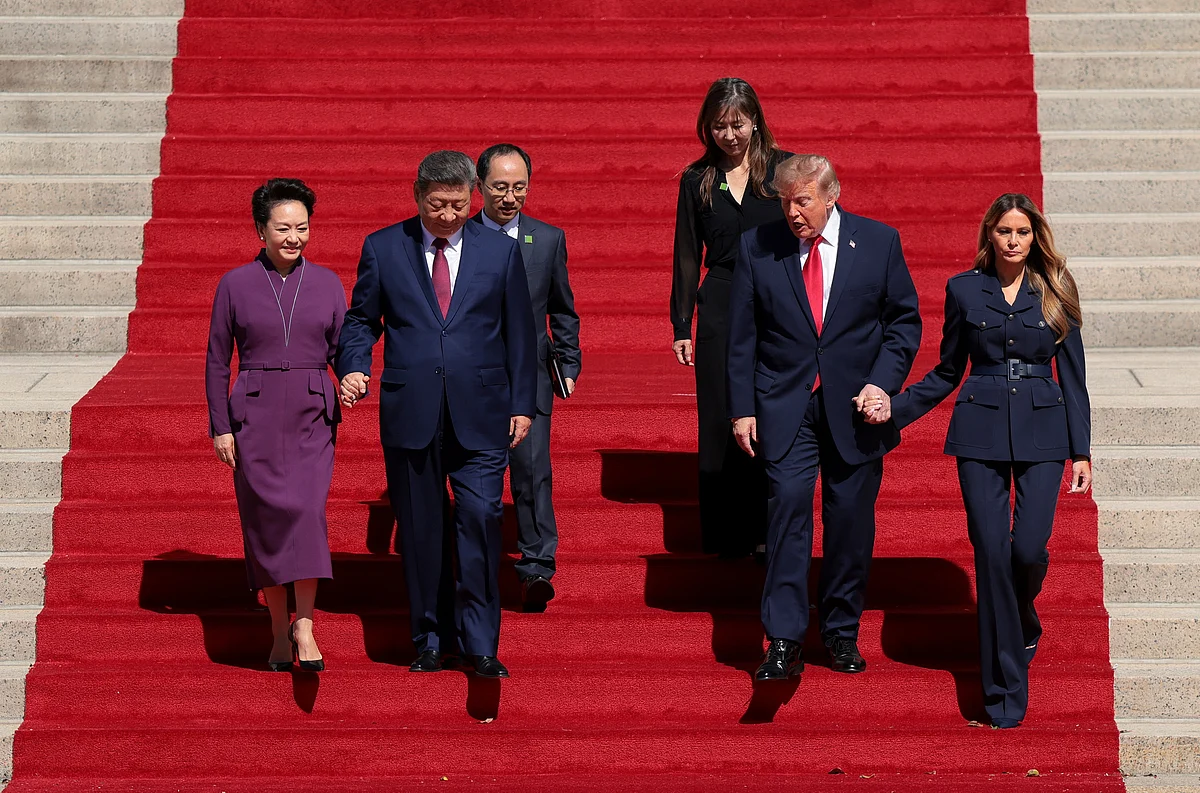 Trump, Xi end summit with tea, tour of US archives – and little sign of progress