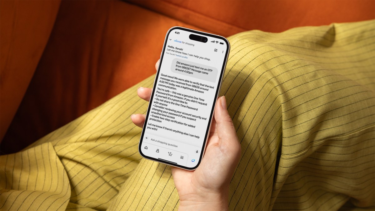 PSA: Amazon’s shopping AI can now tell you if that message is a scam