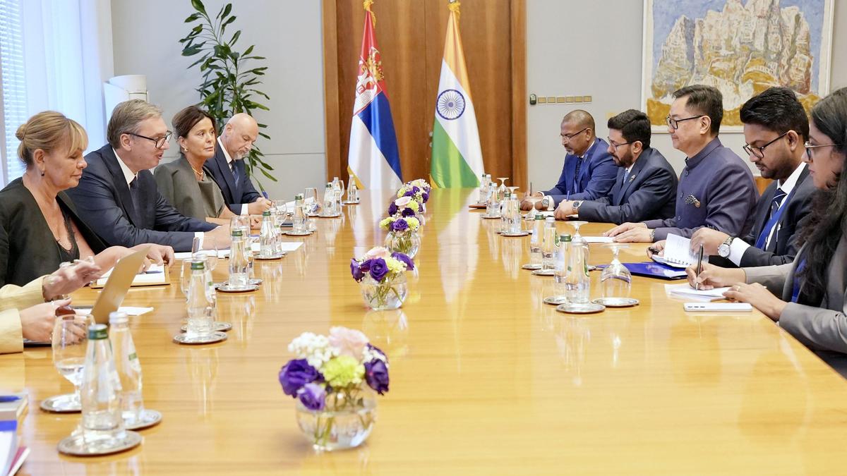Kiren Rijiju meets Serbian President Vucic, reaffirms strong India-Serbia ties
