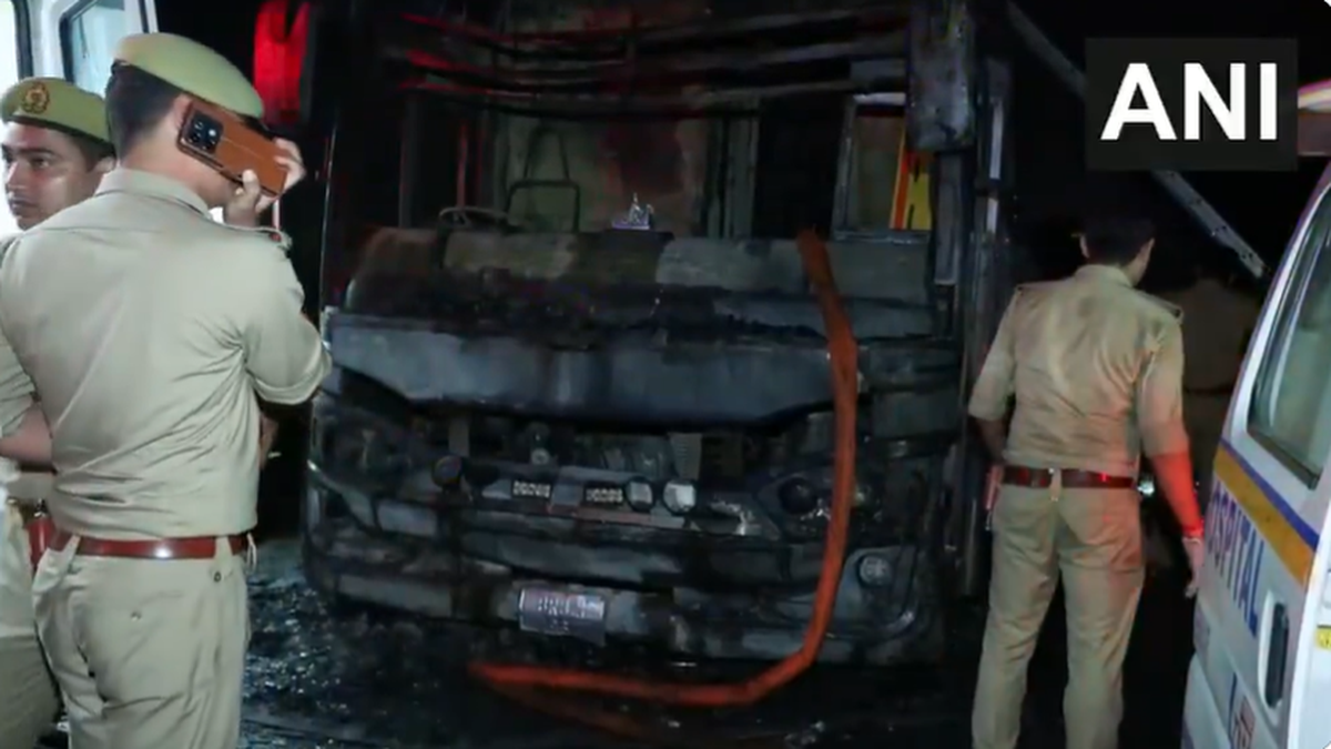 At least nine killed as sleeper bus catches fire on Yamuna Expressway; driver, conductor arrested for culpable homicide
