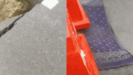 Heavy rain causes cave-in on Ganga Expressway ramp, carpet used as quick fix