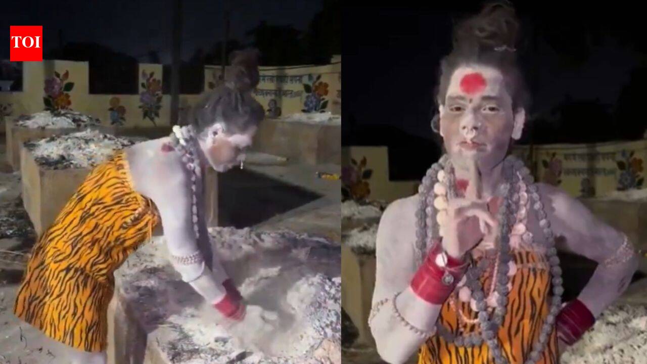Video of self-styled 'Aghori' eating flesh from burning pyre goes viral, held