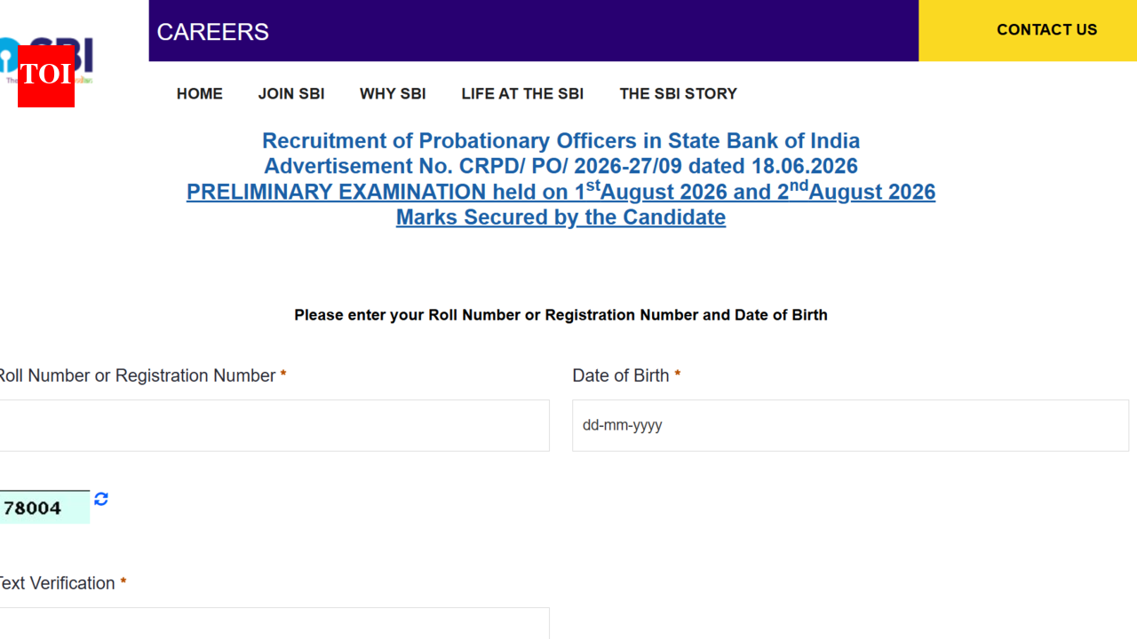 SBI PO Prelims result 2026: Here's where to check scorecard