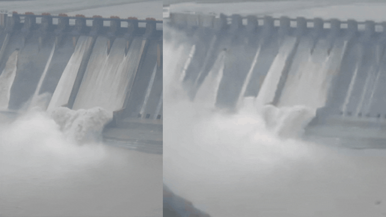 Chenab river water level rises in J&amp;K’s Reasi as Salal Dam opens 4 gates