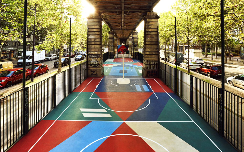 EXCLUSIVE: Les Deux Revamps Public Basketball Courts in Paris