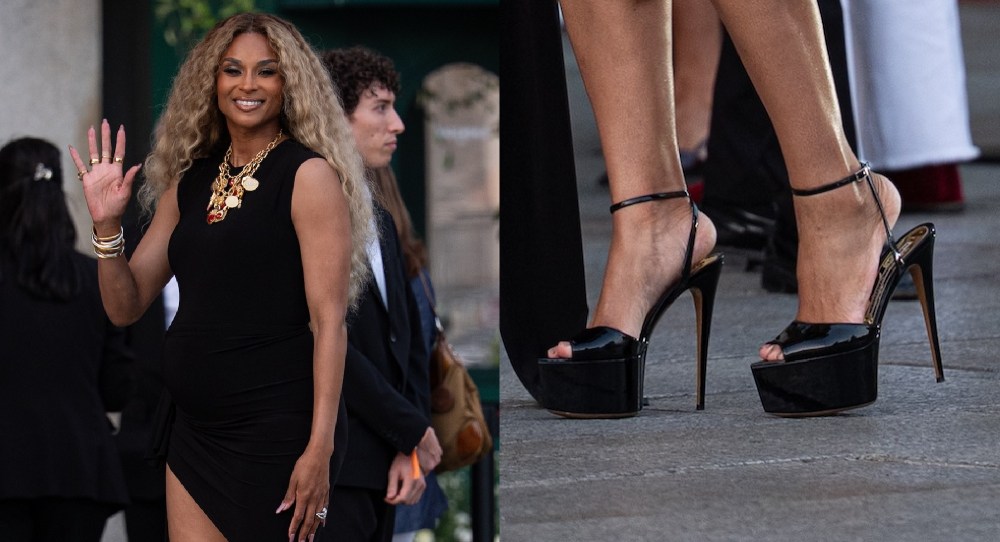 Ciara Defies Gravity in 7-inch Heels While Carrying Baby No. 5 During Milan Fashion Week