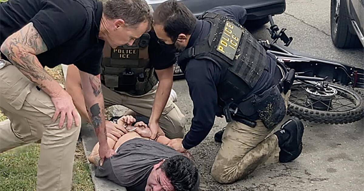 ‘Help me!’ Video of ICE violently detaining man who says he’s U.S. citizen sparks outrage – Los Angeles Times