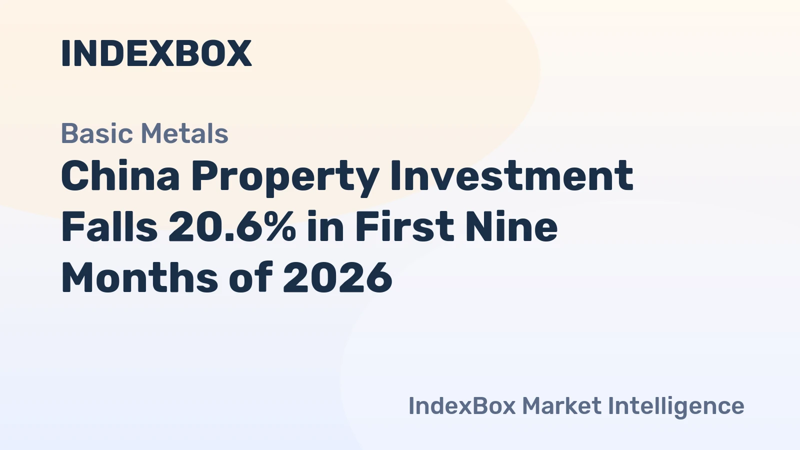 China Property Investment Down 20.6% in Jan-Sep 2026 as Construction and Sales Contract – News and Statistics – IndexBox