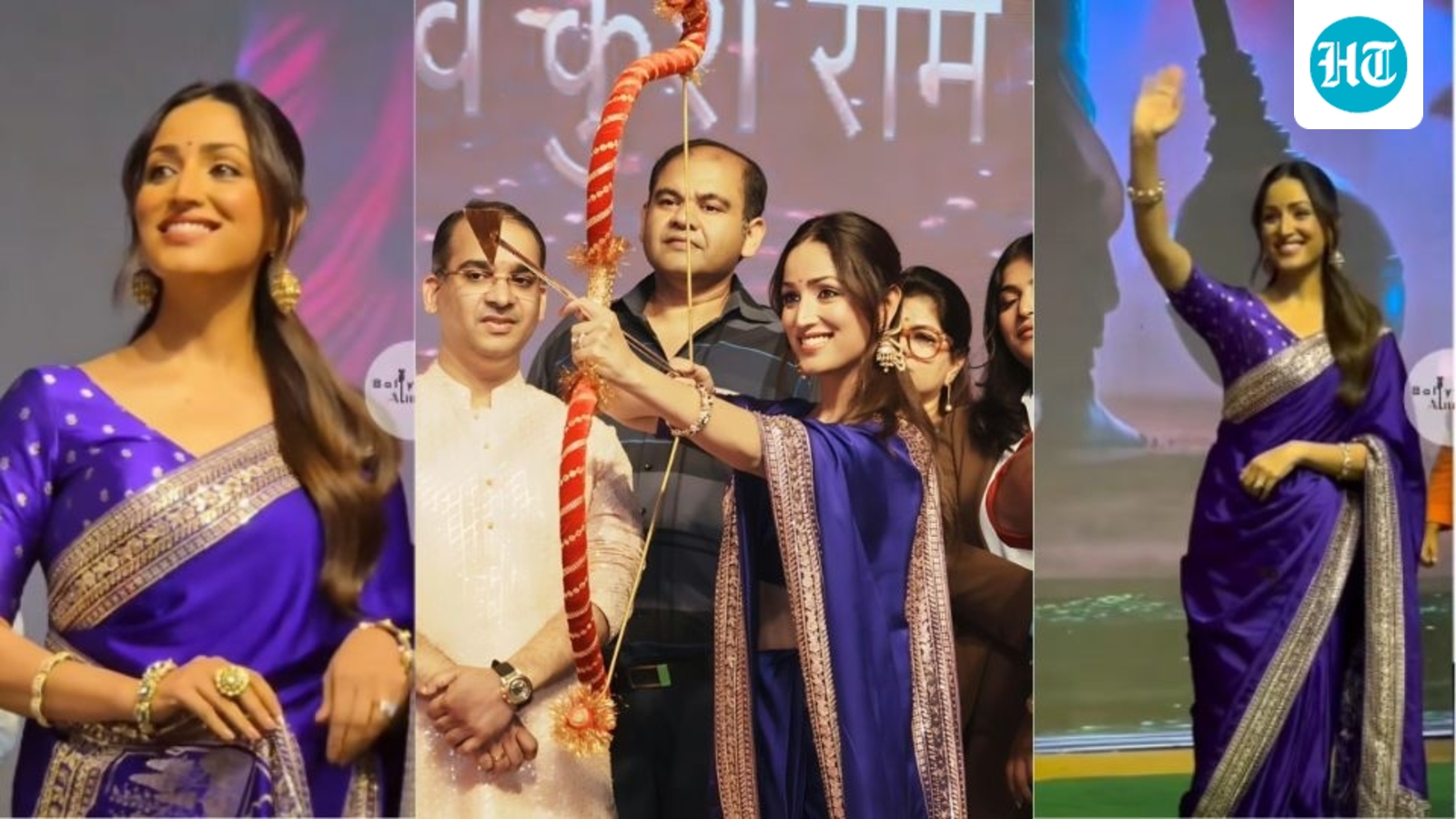 Yami Gautam serves ethnic fashion goals in an elegant purple saree for Ravan Dahan at Red Fort | Fashion Trends – Hindustan Times