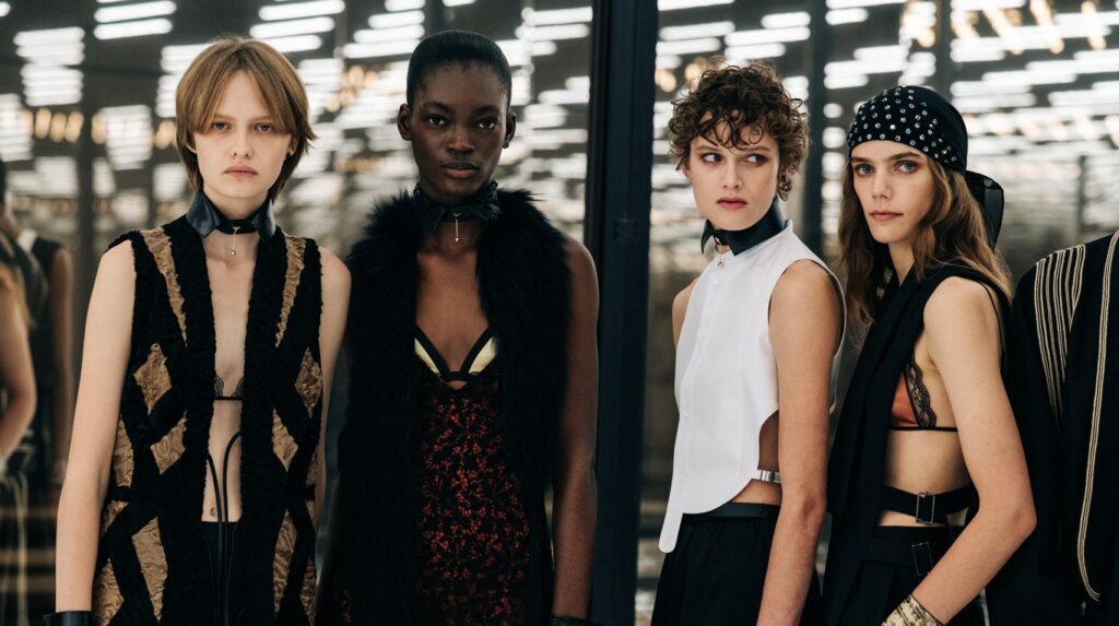Backstage at Fendi Spring 2027 Ready-to-Wear at Milan Fashion Week