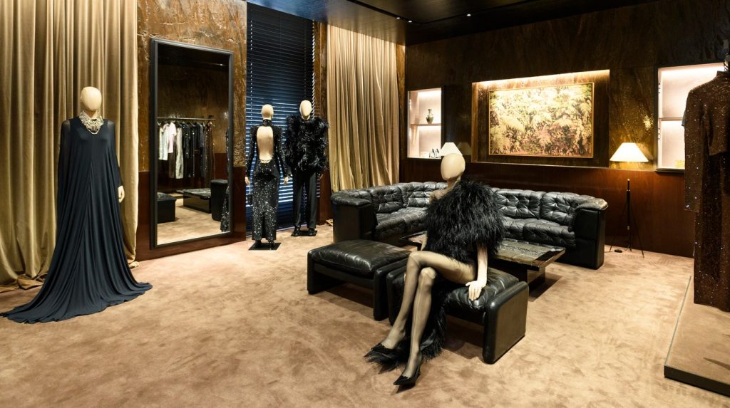 Inside Gucci’s store on Avenue Montaigne in Paris